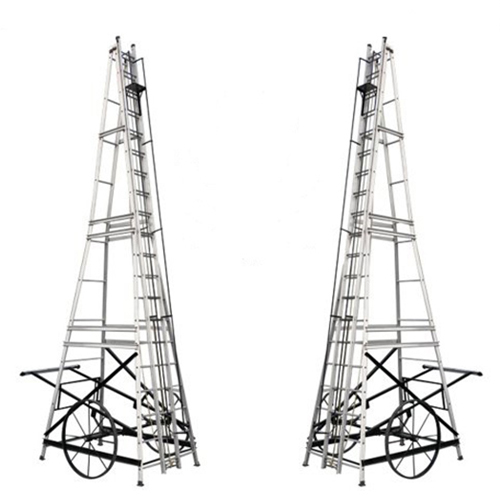 Aluminium-Big-Wheel-Tower-Ladder aluminium big wheeled tower ladder for industrial height access in Ahmedabad India