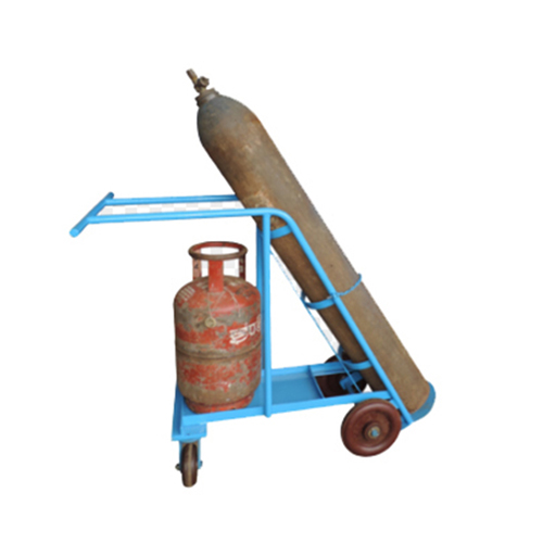 Dual Gas Cylinder Trolley for LPG and Oxygen dual gas cylinder trolley for LPG and oxygen cylinders in Ahmedabad