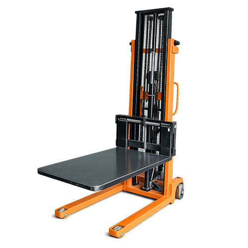 Platform-Stacker Platform stacker with flat lifting platform for warehouse material handling