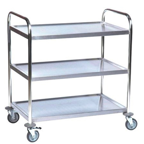 S-S-Tray-Trolley stainless steel tray trolley for organized pharma storage and transport in Gujarat