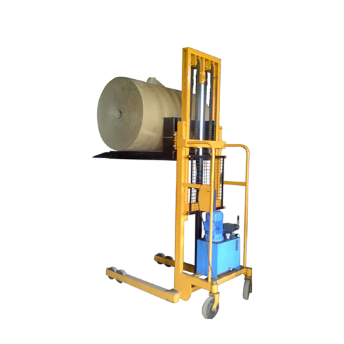 Semi Electric Operated Stacker Semi electric operated hydraulic stacker manufacturer and supplier for quicker pallet stacking
