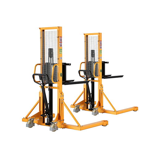 Straddle Leg Stacker Straddle leg hydraulic stacker manufacturer and supplier for wide pallet handling