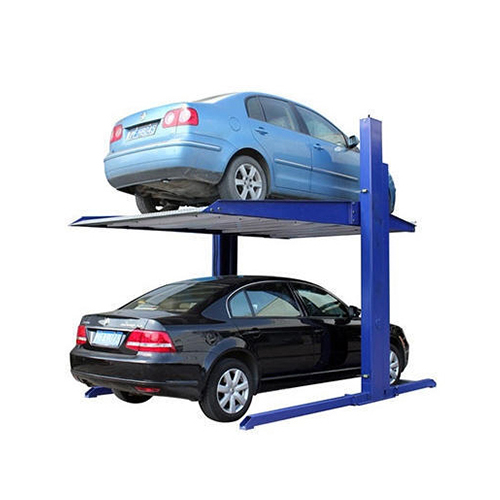 hydraulic twin car parking system for double vehicle stack parking